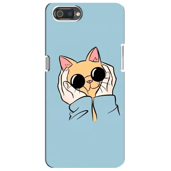 Чохол з принтом «Котик в окулярах» для Realme C2 Чохол з принтом «Котик в окулярах» для Realme C2