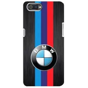 Чехол для Реалми С2 - с принтом БМВ (AlphaPrint) (Лого BMW)