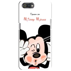Эксклюзивный чехол для Realme C2 (AlphaPrint - Мультяшные) (Маус Микки)