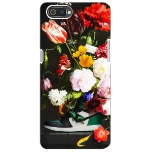 Бренднові Чохли для Realme C2 - (PREMIUMPrint) (Nike цветы)