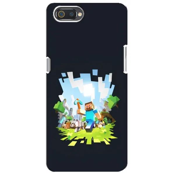 Чохол з принтом «персонажі Minecraft» для Realme C2