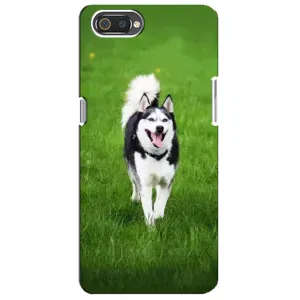 Чохол з Хаскі Realme C2 - (AlphaPrint) (Радісний Хаскі)