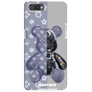 Крутые Чехлы Луи Виттон для Realme C2 (AlphaPrint) (Робот Мишка)