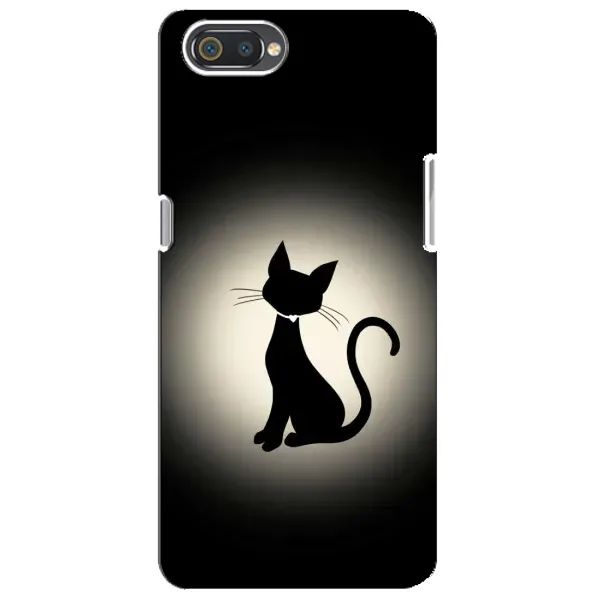 Чохол з принтом «Силует котика» для Realme C2