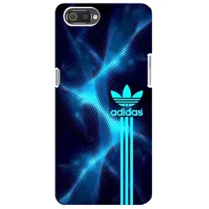 Чохли Адидас для Realme C2 (AlphaPrint) (Синій Адідас)
