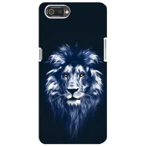 Чохол з картинкою ЛЕВ для Realme C2 (VPrint) (Синій Лев)