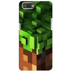 Чохол Майнкрафт на Realme C2 (AlphaPrint) Minecraft (текстура Майнкрафт)