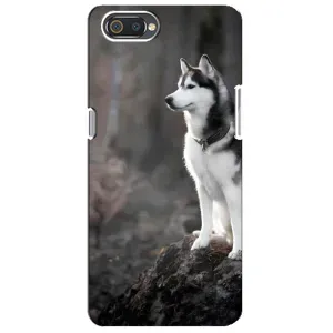 Чохол з Хаскі Realme C2 - (AlphaPrint) (Вірний собака)