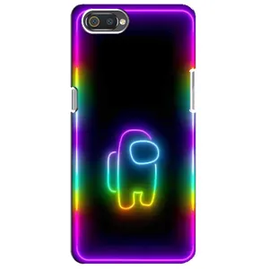 Чохли Амонг Ас для Realme C2 (AlphaPrint) (Яскравий скін)
