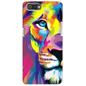 Чохол з картинкою ЛЕВ для Realme C2 (VPrint) (Яскравий Лев)