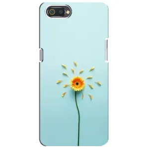 Чохли з квітами для Realme C2 (VPrint) (Жовта квітка)