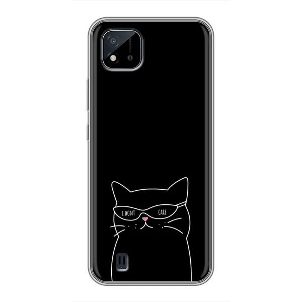 Чохол з принтом «Байдужий кіт» для Realme C11 (2021) / C20