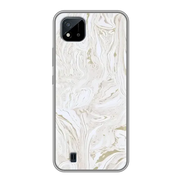 Чехол с принтом «Белый мрамор» для Realme C11 (2021) / C20