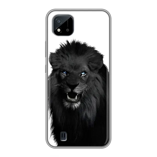 Чехол с принтом «Черный ЛЕВ» для Realme C11 (2021) / C20
