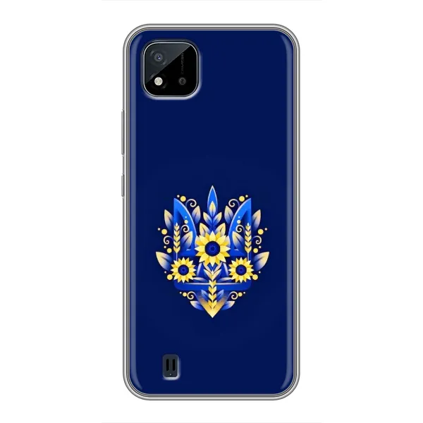 Чехол с принтом «Цветочный Герб» для Realme C11 (2021) / C20