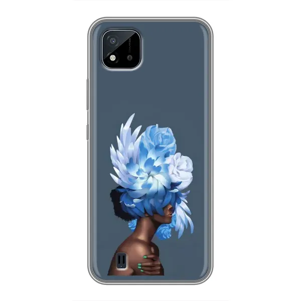 Чохол з принтом «Квіти на голові» для Realme C11 (2021) / C20 Чохол з принтом «Квіти на голові» для Realme C11 (2021) / C20