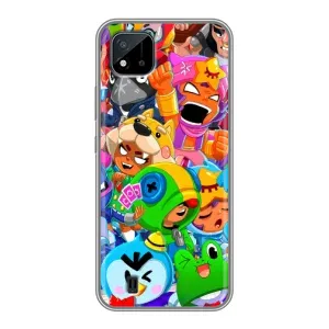 Чехлы Brawl Stars для Realme C11 (2021) / C20 (AlphaPrint) (Герои Бравл Старс)