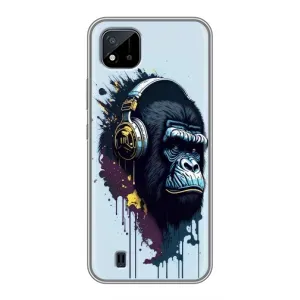 Чохол з Мавпами Realme C11 (2021) / C20 - (AlphaPrint) (Горила в навушниках)