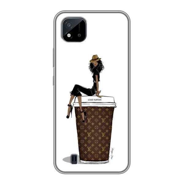 Чехол с принтом «кофе LOUIS VUITTON» для Realme C11 (2021) / C20
