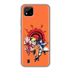 Naruto Anime Чехлы для Реалми С11 (2021) / С20 (AlphaPrint) (команда Наруто)