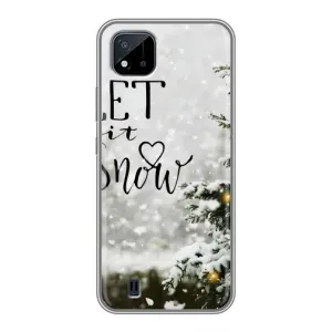 Новорічні, Святкові Чохли для Realme C11 (2021) / C20 - 2024 год (Let it snow)