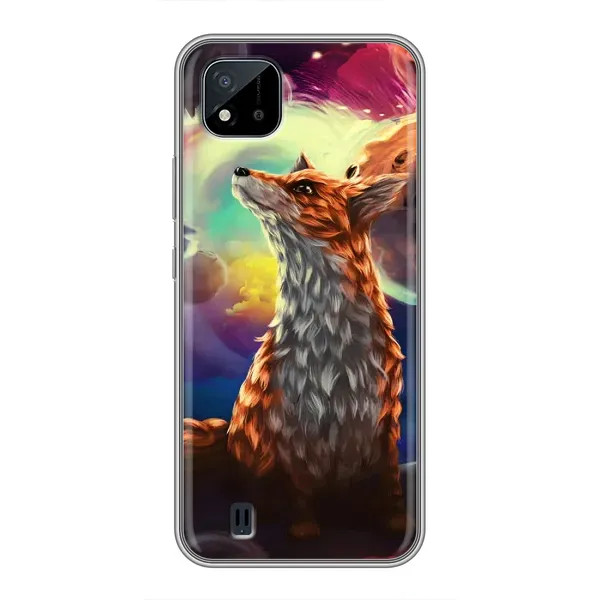 Чехол с принтом «Лисица в космосе» для Realme C11 (2021) / C20