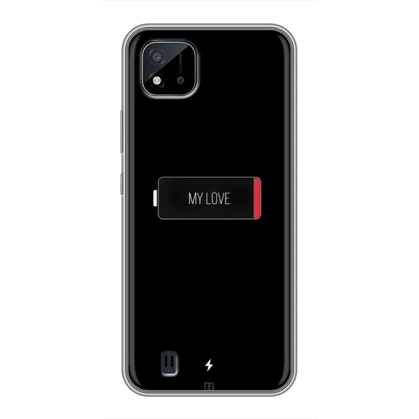 Чехол с принтом «Love battery» для Realme C11 (2021) / C20 Чехол с принтом «Love battery» для Realme C11 (2021) / C20