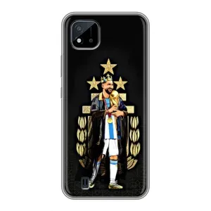 Чехлы для Realme C11 (2021) / C20 (Leo чемпион) (AlphaPrint) (Месси Король)