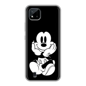 Міккі Маус чохол для Realme C11 (2021) / C20 (AlphaPrint - Мультяшні) (Маус на чорному)
