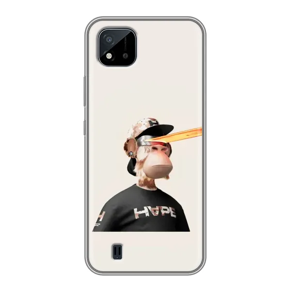 Чохол з принтом «мавпа NFT в окулярах» для Realme C11 (2021) / C20 Чохол з принтом «мавпа NFT в окулярах» для Realme C11 (2021) / C20
