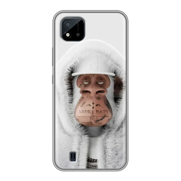 Чохол з принтом «мавпа NFT в тату» для Realme C11 (2021) / C20 Чохол з принтом «мавпа NFT в тату» для Realme C11 (2021) / C20