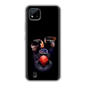 Чохол з Мавпами Realme C11 (2021) / C20 - (AlphaPrint) (Три мавпи)