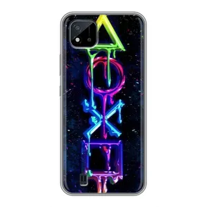 Чехлы с тематикой Киберспорт для Realme C11 (2021) / C20 (VPrint) (Pleystation лого)