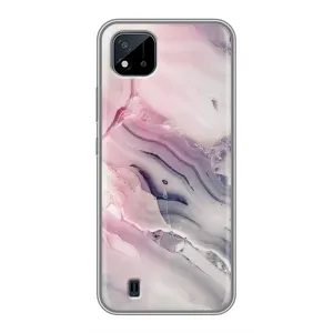 Мраморный чехол на Realme C11 (2021) / C20 (VPrint) (Пурпурный Мрамор)