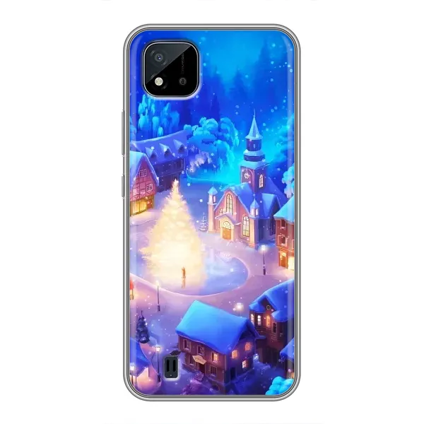Чехол с принтом «Рождественский город» для Realme C11 (2021) / C20 Чехол с принтом «Рождественский город» для Realme C11 (2021) / C20