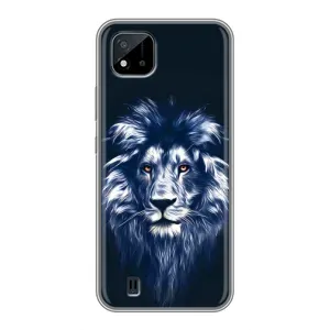 Чохол з картинкою ЛЕВ для Realme C11 (2021) / C20 (VPrint) (Синій Лев)