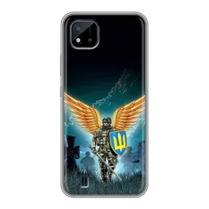 Чехлы с картинкой ЗСУ для Realme C11 (2021) / C20 (AlphaPrint) (Солдат ЗСУ)