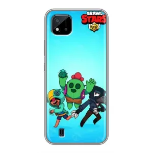 Чехлы Brawl Stars для Realme C11 (2021) / C20 (AlphaPrint) (Трио героев)
