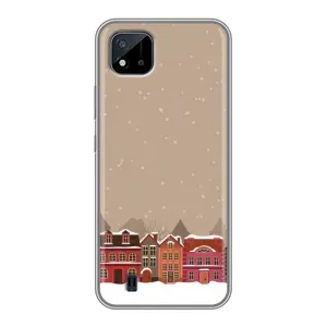 Новорічні, Святкові Чохли для Realme C11 (2021) / C20 - 2024 год (Зимове місто)