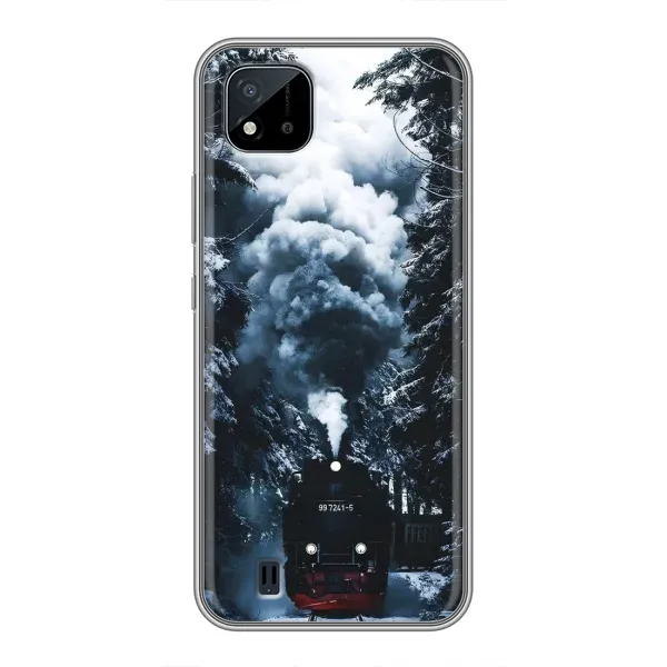 Чехол с принтом «Зимний поезд» для Realme C11 (2021) / C20