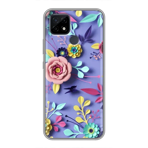 Чохол з принтом «Дизайн квітів» для Realme C21