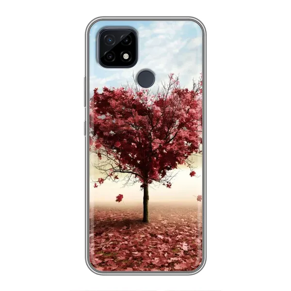 Чехол с принтом «Дерево сердце» для Realme C21