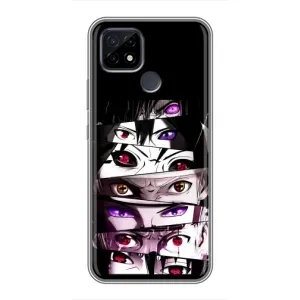 Чехлы Персонажи Аниме Наруто для Realme C21 (AlphaPrint) (Глаза Anime)