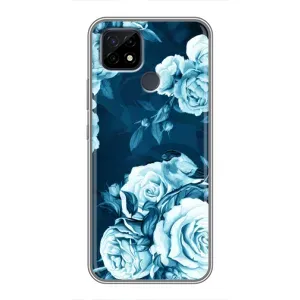Чехлы (ART) Цветы на Realme C21 (VPrint) (Блактині бутони)