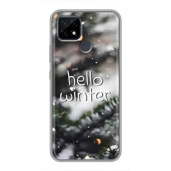 Чехол с принтом «Hello winter» для Realme C21 Чехол с принтом «Hello winter» для Realme C21
