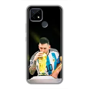 Чохли для Realme C21 (Leo чемпіон) (AlphaPrint) (Кубок Мессі)