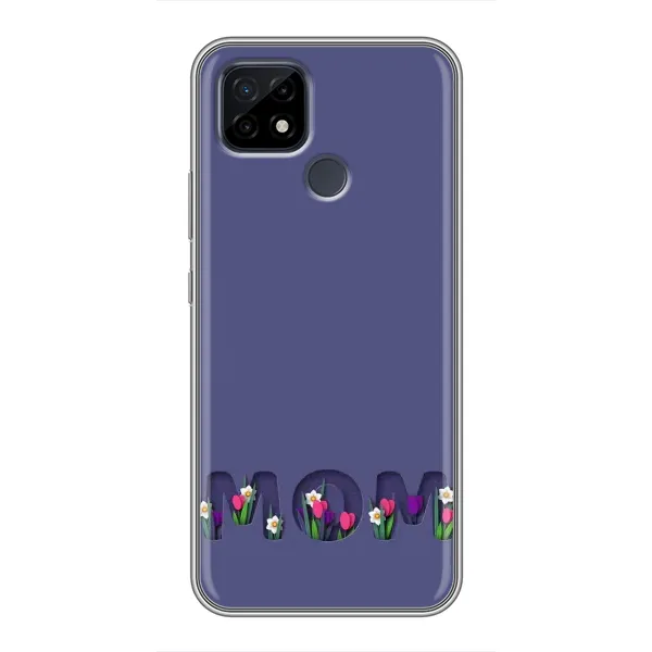 Чехол с принтом «Мама в цветах» для Realme C21