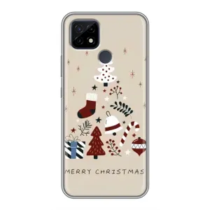Рождественские Чехлы для Realme C21 (VPrint) (Merry Christmas)