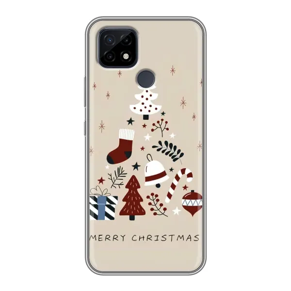 Чехол с принтом «Merry Christmas» для Realme C21