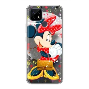 Чохол Disney Mouse Realme C21 (PREMIUMPrint) (Minni з бантіком)